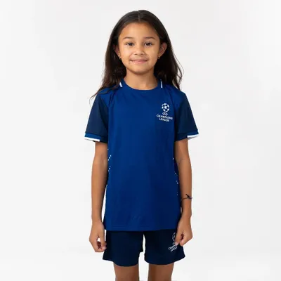 Produktbild von UEFA Champions League Kinder Fußballtrikot - Größe 152 - Fußballshirt - Fußballshorts - Offizielles Merchandise - 100% Polyester