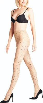 Produktbild von FALKE Dot Bicolor 15 DEN Feinstrumpfhose Damen powder S/M