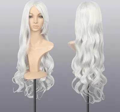 Produktbild von 80cm Karneval Perücke Lang Voll Cosplay, Lockig Wellig Fashion Kostüme Damen Haarteil Cosplay Wig für Alltag, Party Perücke Lang,Halloween Weihnachten