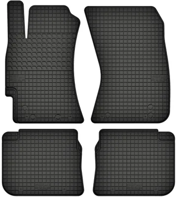 Produktbild von Gummimatten passend für  Subaru Forester III (2008-2013) Gummi Fußmatten Satz Schwarz + Stopper