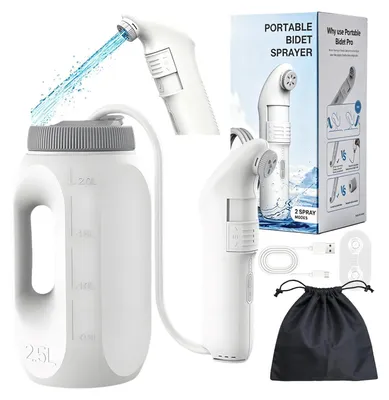 Tragbares Reise-Bidet 2,5 l, wiederaufladbar, 70 Min. Betrieb