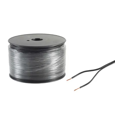 Obrázek produktu pro shiverpeaks ®-BASIC-S--Reproduktorový kabel 2x0,75 mm², černý, CCA, cívka 100 m (BS21106-CCA)