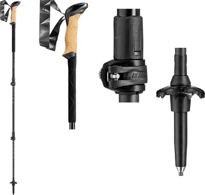 Produktbild von Leki Black Series Carbon Black/Black Gray/Dark Anthracite 100 - 135 cm Trekkingstöcke