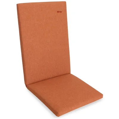 Produktbild von Herlag Sunny Hochlehner-Auflage 123x50x4 cm – wetterfest, wasserfest & UV-beständig – waschbarer Bezug mit Reißverschluss – Orange