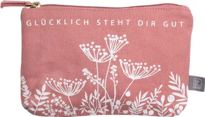 Produktbild von Ordnungshüter kleine Kosmetiktasche "Glücklich steht dir"