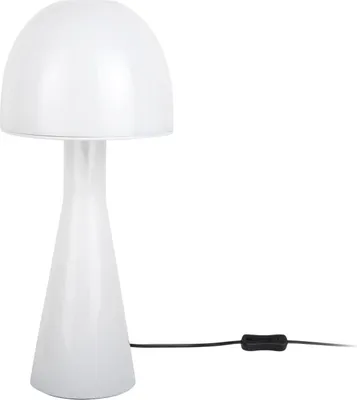 Produktbild von Leitmotiv - Tischleuchte Bombin - Weiß - Ø20cm Tischlampe - Nachttischlampe, Wohnzimmer, Schlafzimmer