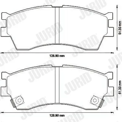 Produktbild von JURID Bremsbeläge Satz Vorne für KIA RIO Kombi (DC) 572560J