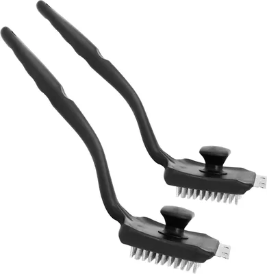 Produktbild von com-four® 2x Multifunktionale Grillbürste mit Edelstahlborsten und Schaber
