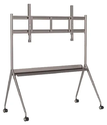 Image de Support à Roulettes pour Écran Interactif de 75" à 86" Gris