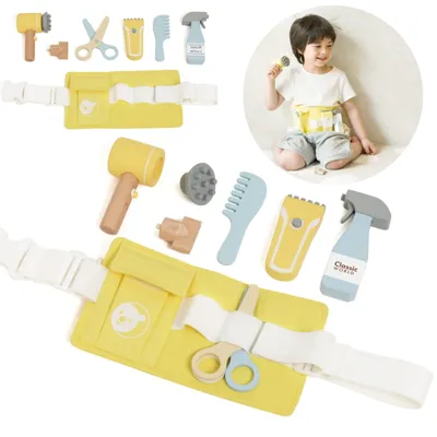 Immagine prodotto di CLASSIC WORLD Small Barber Set Cintura con accessori 8 pezzi.