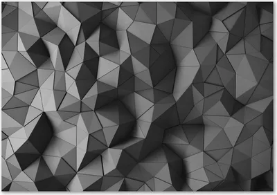 Produktbild von Tulup® Leinwandbild - 100x70 cm - Wandkunst - Drucke auf Leinwand - Leinwanddruck  - Kunst: modern & klassisch - Grau - Abstraktes 3D