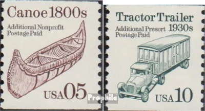 Produktbild von Briefmarken USA 1991 Mi 2137-2138 (kompl.Ausg.) postfrisch Fahrzeuge