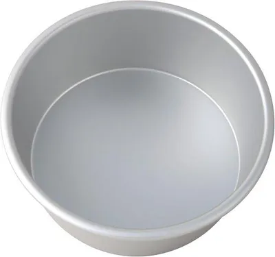 Productafbeelding van Ronde taartvorm, Ø 18 x 7,5 cm, aluminium, geanodiseerd, zilverkleurig