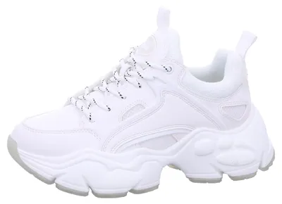 Produktbild von Buffalo Damen Binary C Sneaker Low Vegan - 1630448, Farbe:Weiß, Damen Schuhe:39