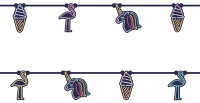 Obrázek produktu pro Neonový papírový banner 230 cm