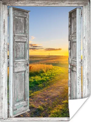 Produktbild von MuchoWow® Poster Aussicht - Landschaft - Landschaft - Sonne 120x160 cm - Wandbilder