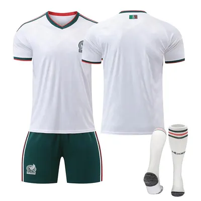 Obrázok produktu pre No name no number Dres s logom Mexika na zápase vonku na Majstrovstvách sveta vo futbale 2026 pre deti aj dospelých, VEĽKOSŤ:24