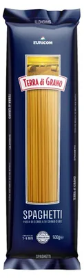 Obrázek produktu pro Terra Di Grano Spaghetti 500 g – italské špagety z tvrdé pšenice semolín, autentické a všestranné
