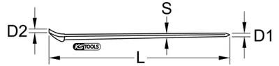 Immagine prodotto di KS TOOLS EDELSTAHL Nageleisen, 1200 mm ( 964.3215 )