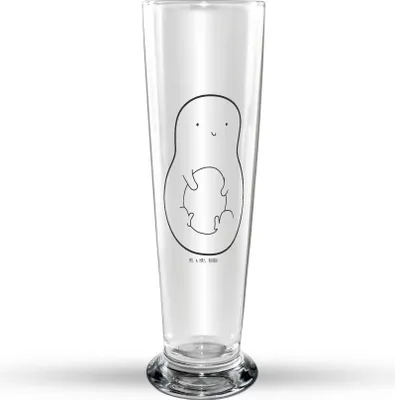 Produktbild von Mr. & Mrs. Panda Bierglas Avocado Kern - Transparent - Geschenk, glücklich, Pflanze, Glasbierglas, Avokado, Trinkglas, Veggie, Bierbecher, Bier Glas, Glasbecher