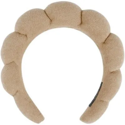 Productafbeelding van Damesturband voor de spa, spons-turband voor het reinigen van het gezicht, zachte badstof-turband voor make-up en huidverzorging, 1 stuk