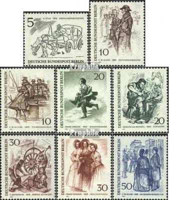 Produktbild von Briefmarken Berlin (West) 1969 Mi 330-337 (kompl.Ausgabe) gestempelt Berliner
