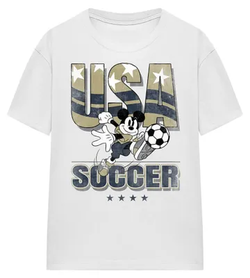 Produktbild von Disney - "USA Soccer" T-Shirt für Damen TV34684 (M) (Weiß)