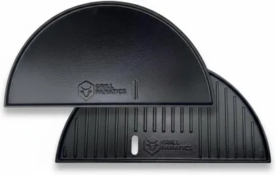 Produktbild von Grillplatte, Gusseisen, 46 cm, 2-in-1 für Kamado BBQ, mit Fettablauf, für Garten