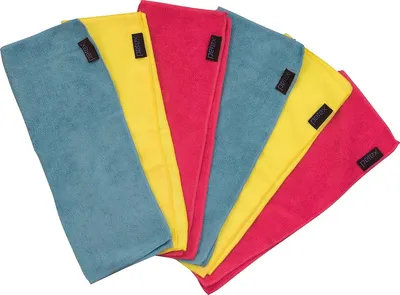 Produktbild von Mikrofaser-Reinigungstuch, Allzwecktuch, 6er Pack, 40 x 30 cm, bunt von PETEX