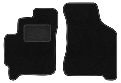 Immagine prodotto di Tappetini anteriori in moquette per Kia Carens I 1999-2006 (monovolume) – 2 pezzi, neri, su misura – Wielganizator LUX