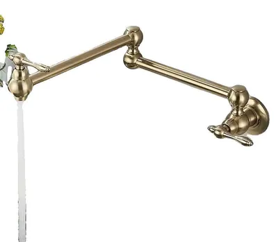 Produktbild von Spültischarmatur, Wandmontage, Einhebel, Gebürstetes Gold