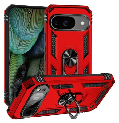 Produktbild von Armor Shield Handyhülle für Google Pixel 9 Hülle Ultra Hybrid Case Handy Schutzhülle, Rot