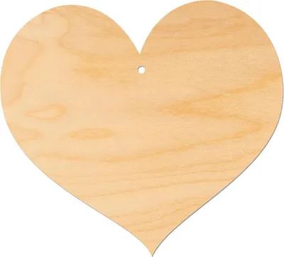 Image de Pendentif cœur en bois 20 cm Décor
