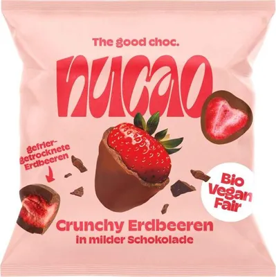 Produktbild von nucao Schokofrüchte Crunchy Erdbeeren  50g