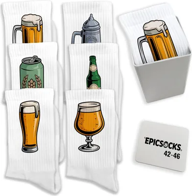 Produktbild von epicsocks Bierlaune Socken in 42-46 im