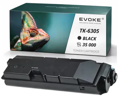 Image de Cartouche de toner compatible Evoke pour imprimante Kyocera TK6305 EKY422 TK-6305, noire, rendement de 35 000 pages, compatible avec les modèles TASKalfa 3500i, 3501i, 4500i, 4501i, 5500i, 5501i