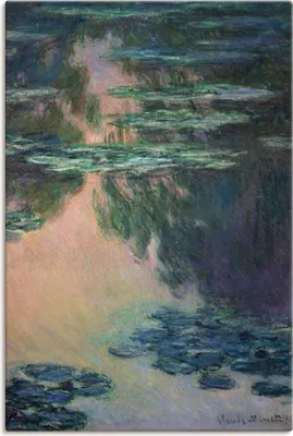 Produktbild von ARTland Leinwandbild NymPhéas. Größe: 80x120 cm