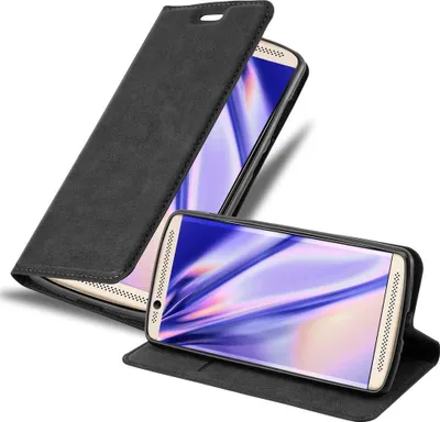 Produktbild von Cadorabo Hülle für ZTE Axon 7 MINI Schutz Hülle in Schwarz Handyhülle Etui Case Cover Magnetverschluss