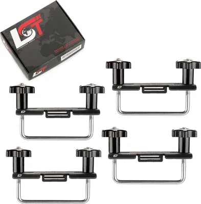 Produktbild von Dachbox Montagesatz U-Bügel 80 mm Metall Pulverbeschichtet für FIAT für TOYOTA