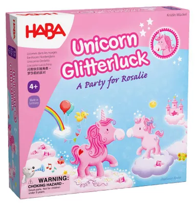 Produktbild von Haba Brettspiel Unicorn Glitterluck - Eine Party für Rosalie - Lernspiel für Kinder