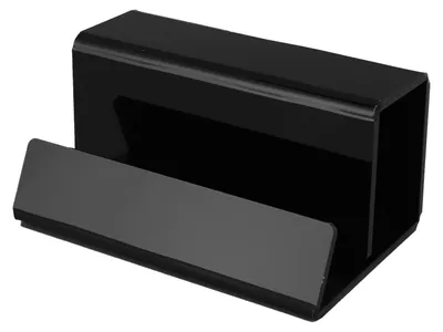 Image de Présentoir pour disques vinyles en acrylique, support pour albums rétro, décoration pour platines vinyles, pour les passionnés, noir