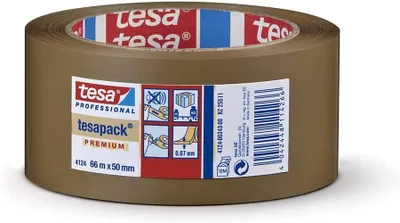 Produktbild von PVC-Packband tesapack® 4124 Premium VE 36 Rollen, braun, Bandbreite 50 mm