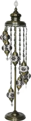 Produktbild von Oosterse Mosaik Stehlampe Dunkelviolett 160 cm E14 Fassung für TL/LED Beleuchtung