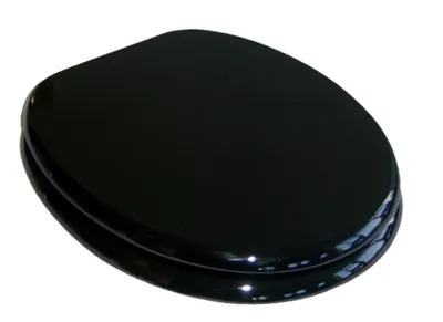 Produktbild von Adob, WC Deckel Ascoli Holzkern-WC-Sitz schwarz, 85001