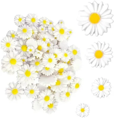 Immagine prodotto di Fiori artificiali da appendere, ideali per scrapbooking e decorazioni - 40 pezzi - Mini - Plastica