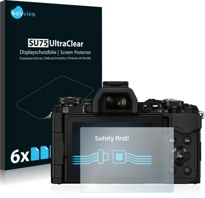 Produktbild von 6x Für Olympus OM-D E-M5 Mark II Schutzfolie Savvies Displayschutz Display Schutz Folie Klar Transparent