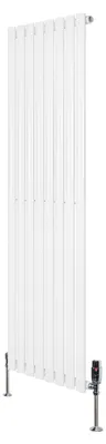 Productafbeelding van Radiator met thermostaaf en chromen ventiel – 1600 mm x 480 mm – Wit
