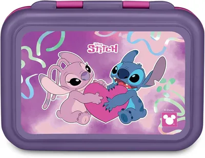 Zdjęcie produktu dla Fioletowy Pudełko Na Przekąski Z Motywem Lilo I Stitch