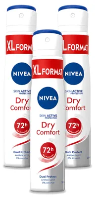 Produktbild von 3 x NIVEA Deospray Dry Comfort - 250 ml - Vorteilspackung - 3 Stücke