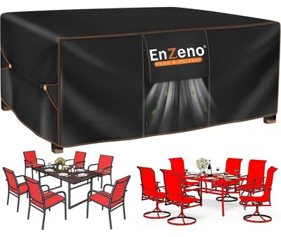 Immagine prodotto di Copertura impermeabile per mobili da giardino, resistente alle intemperie, in tessuto Oxford 420D, forma rettangolare, dimensioni 170x94x74 cm